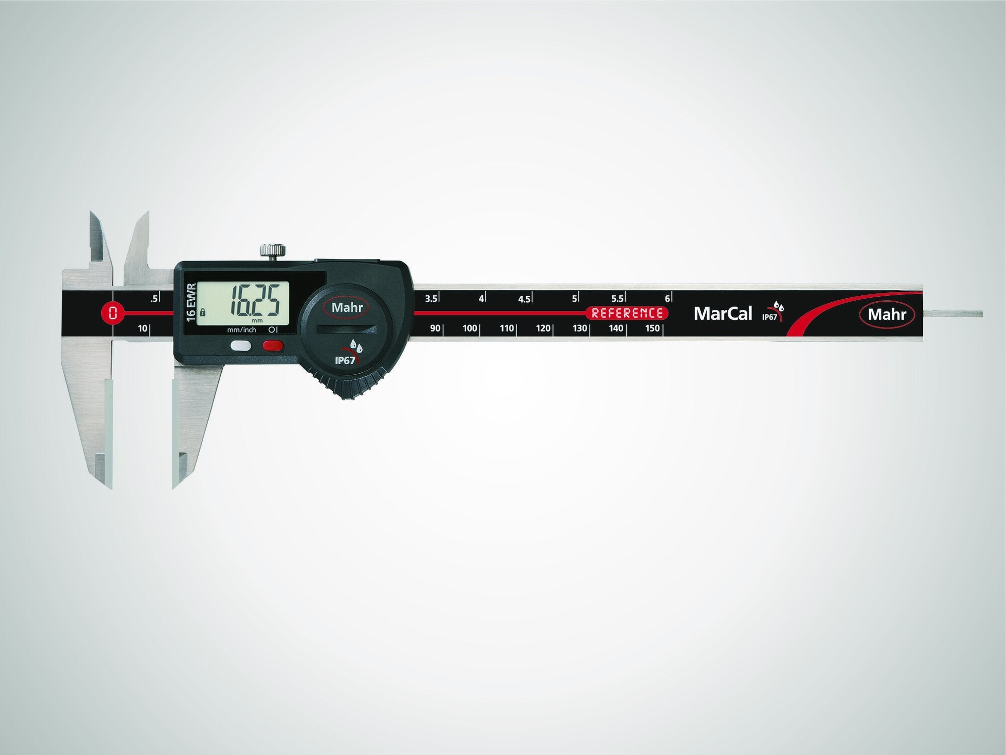 Mahr 16 EWR-H digit. tolómérő, 150 mm, kerek mélys., és adatk.