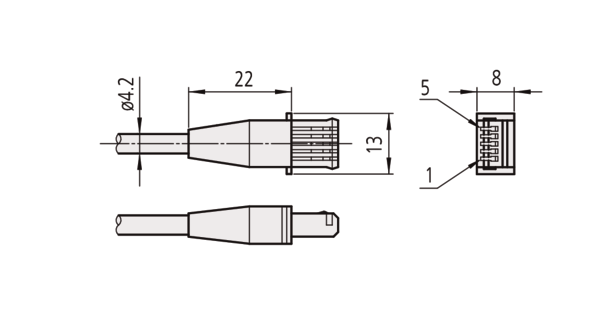 Mitutoyo - Kábel IDU,CD,2m