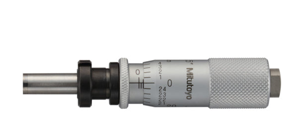 MITUTOYO 149-182 Micrometer Head Carbide-Tipped 0-0,5", Clamp Nut, Spindle Lock