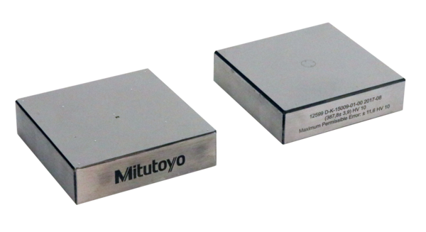 MITUTOYO 63ETB322G 400 HBW2,5/187,5 DIN EN ISO 6506-3 Grid with DAkkS certificate 60x60x16mm steel