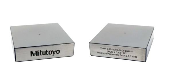 MITUTOYO 63ETB1140 28 HRD HTB Rockwell non standard with works certificate 60x60x16mm steel