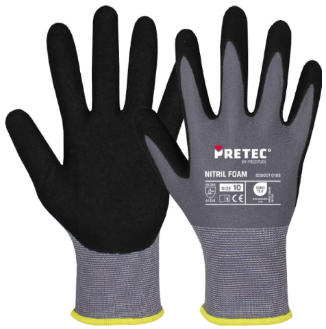 PRETEC Nitril Foam Szerelőkesztű – 830007 (7-11-es méret)