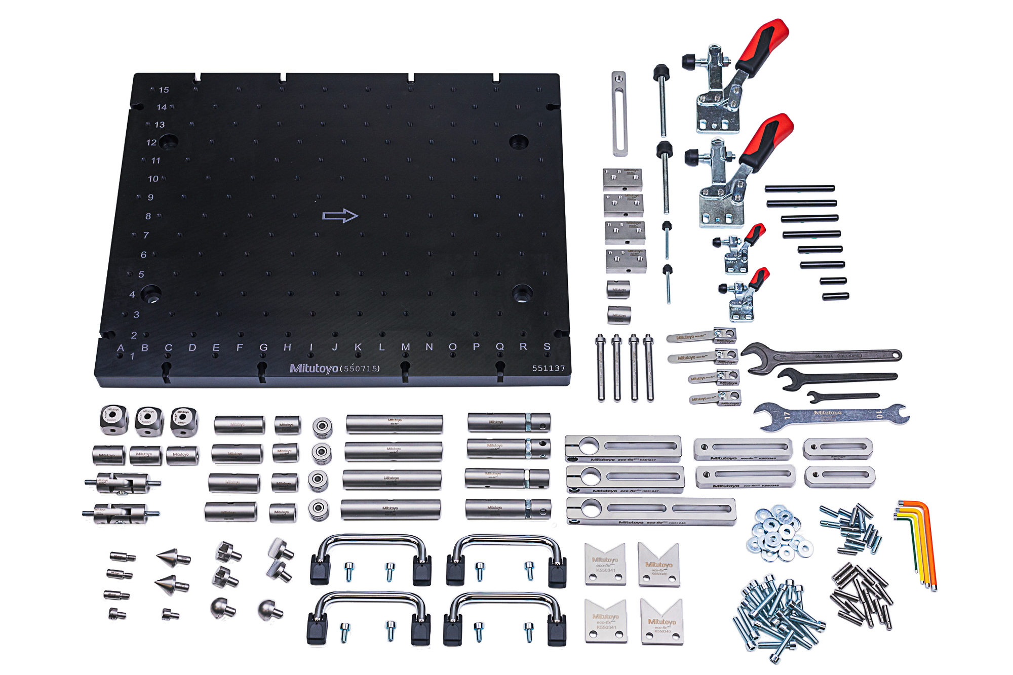 MITUTOYO K551289 eco-fix plus kit L, 167pcs. CMM fixtures, eco-fix plus series