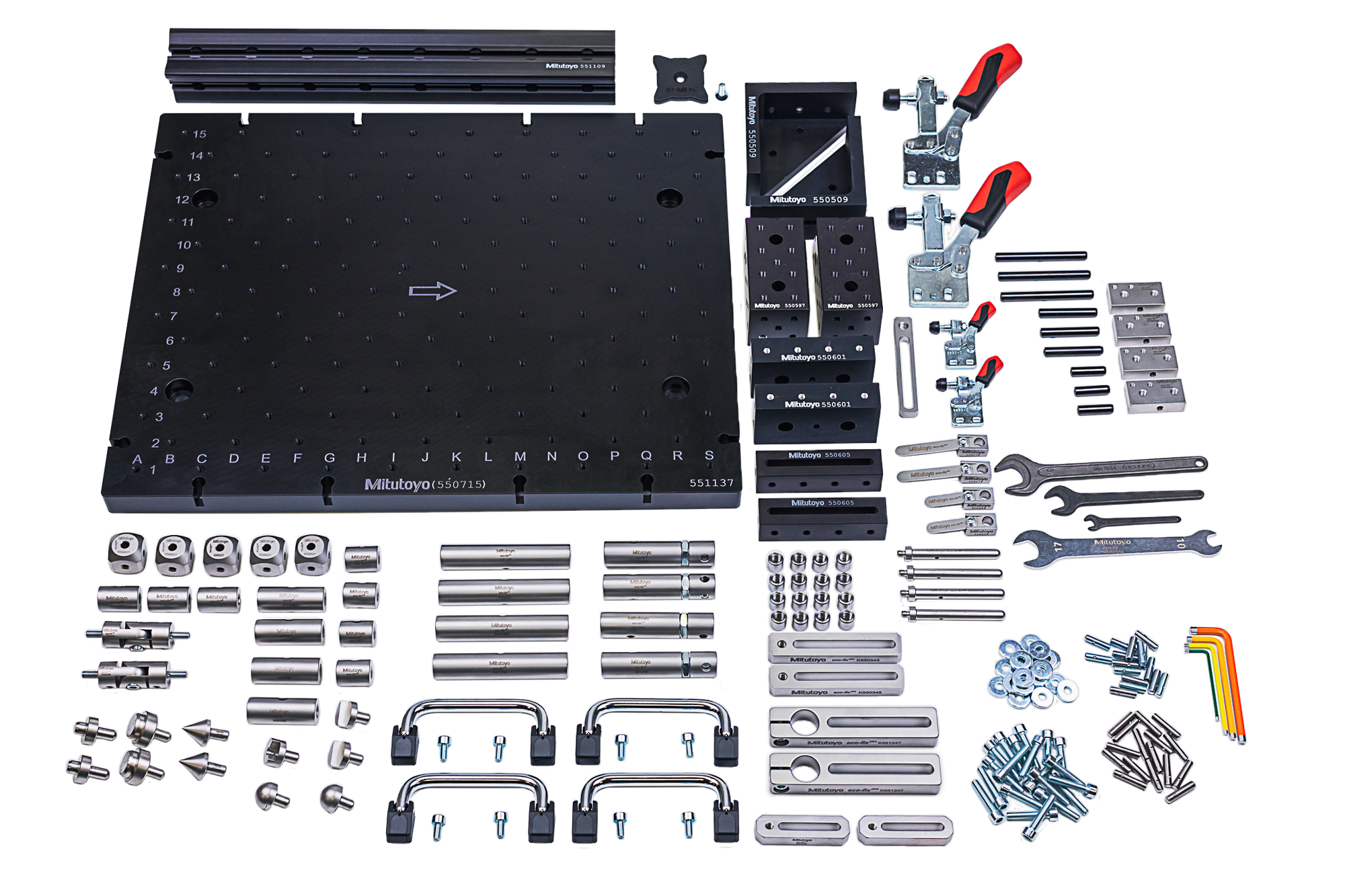 MITUTOYO K551290 eco-fix plus kit engine, 177pcs. CMM fixtures, eco-fix plus series