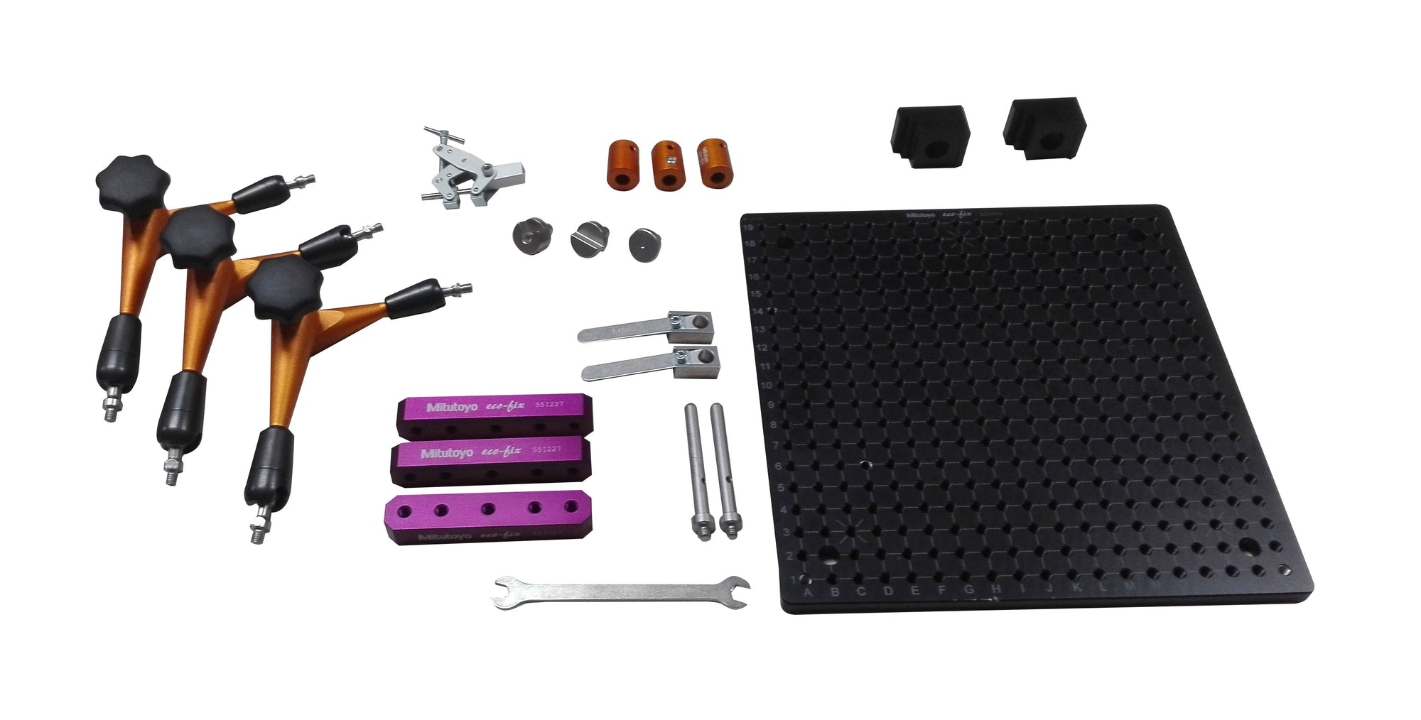 MITUTOYO K551302 eco-fix kit quick S, 21 pcs. CMM fixtures, eco-fix series
