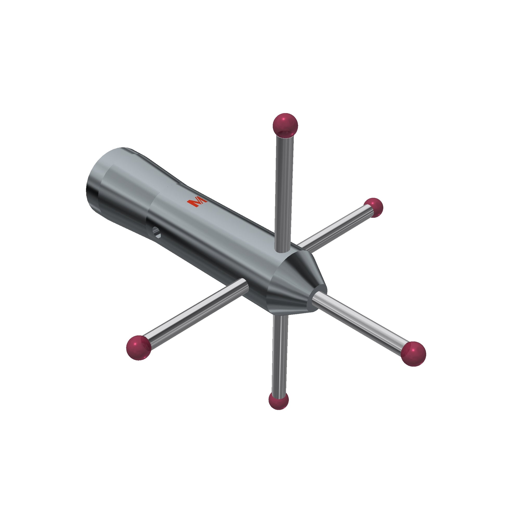 MITUTOYO K650069 Multi-way stylus M5 ruby ball ?5,0mm 04-M5-R5-L75-ML75-SWC3,5-BAl19