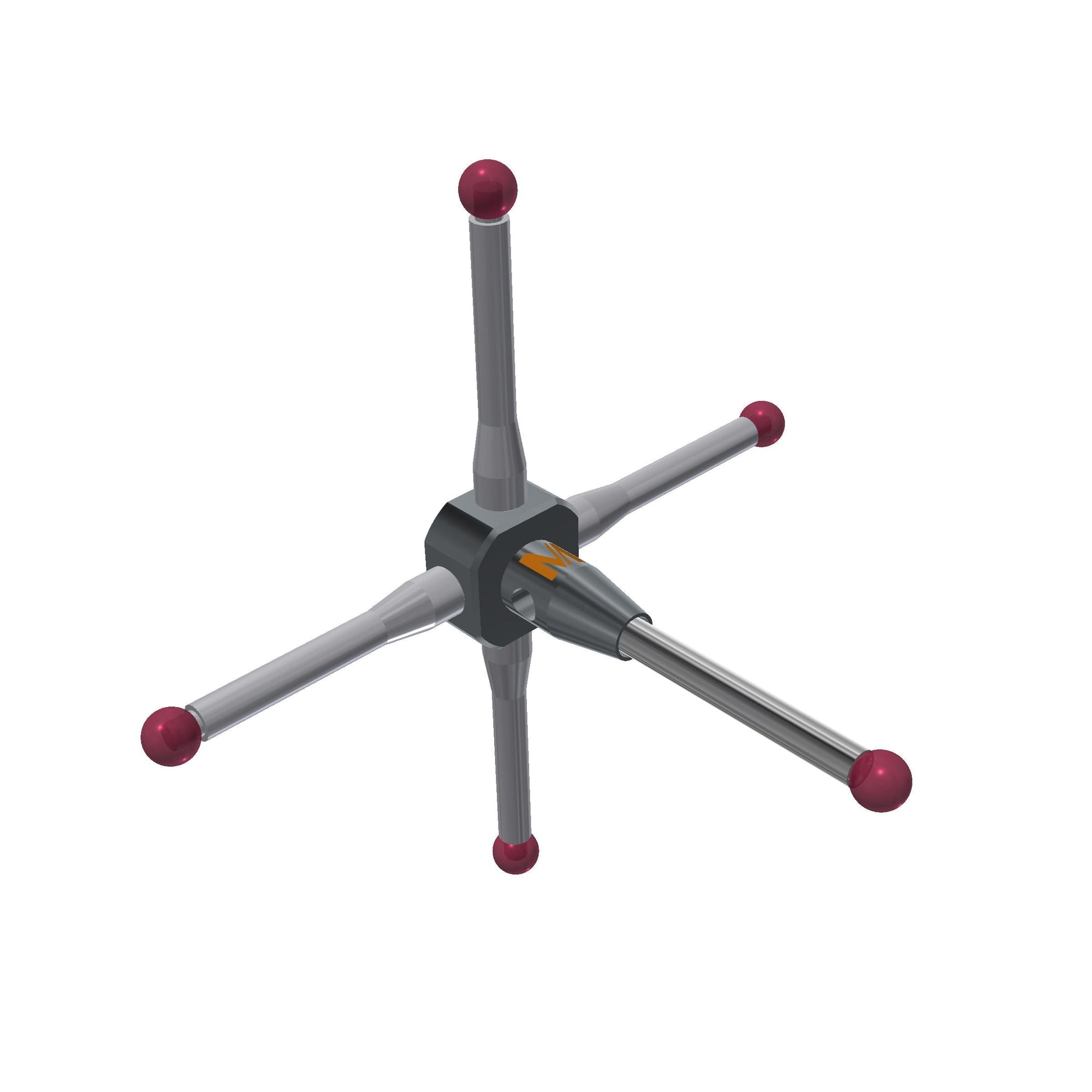 MITUTOYO K651054 5-way stylus M2 ruby ball ?2,0mm 04-M2-R2-L30-ML10,75/16,5-SWC1,4/2-BS
