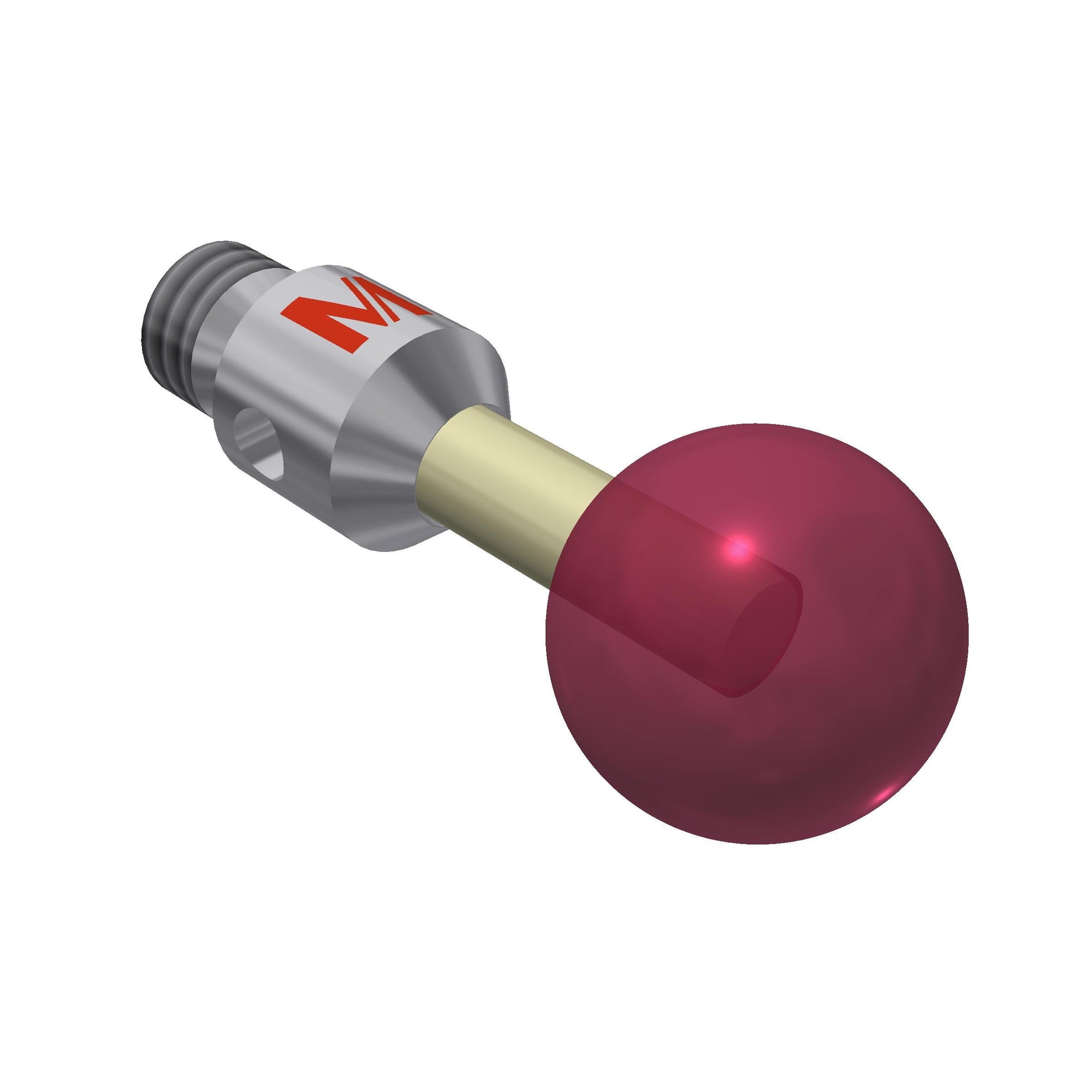 MITUTOYO K651135 Stylus M3 ruby ball ?6,0mm 01-M3-R6-L10-ML10-SWC2-BS4