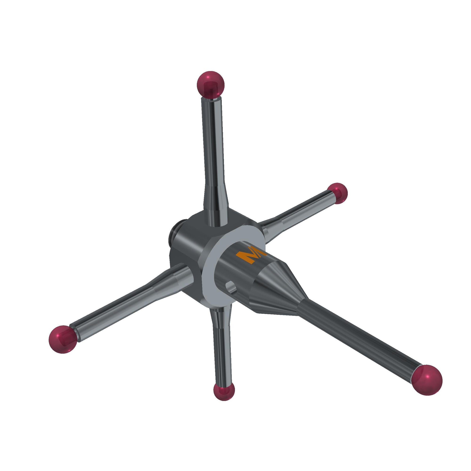 MITUTOYO K651163 4-way stylus M3 ruby ball ?2,0mm 04-M3-R2-L30-ML8/18,5-SWC1,5-BS