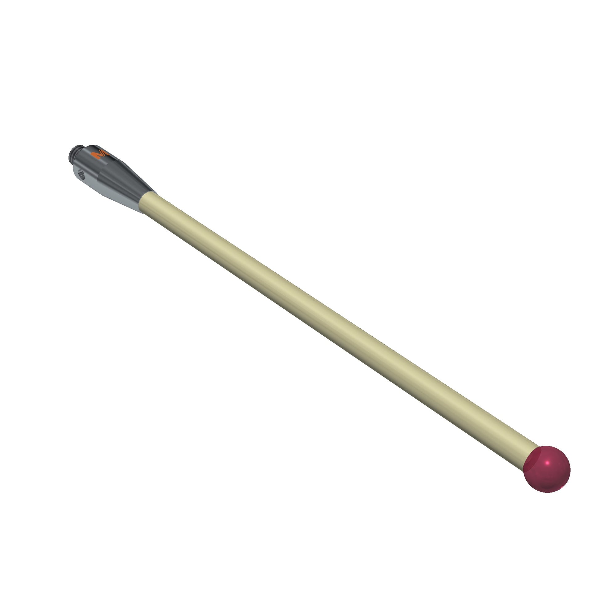 MITUTOYO K651556 Machine tool stylus M4 ruby ball 6,0mm 01-M4-R6-L100-ML88,5-CER4,5-BS7-components vacuum brazed