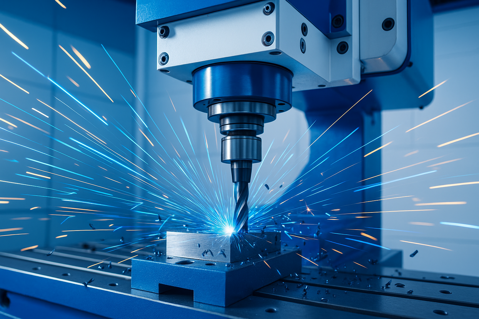 Ultrawide blue sparks CNC
